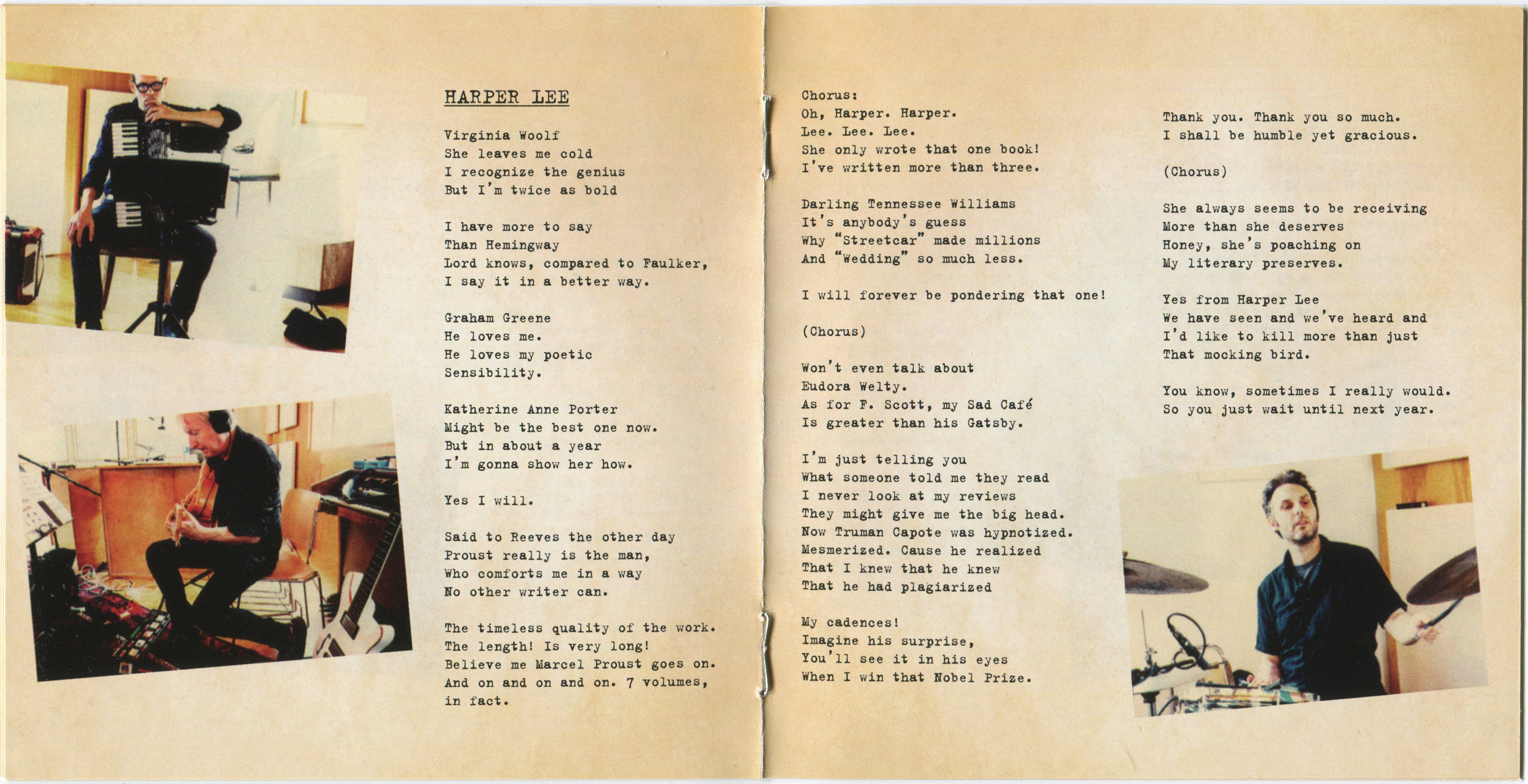 Suzanne Vega & Carson Mccullers  Lover, Beloved Songs From An Evening : Booklet 4